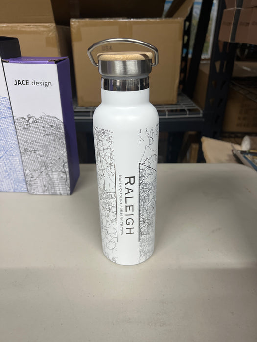 Raleigh NC Bottle in Matte White