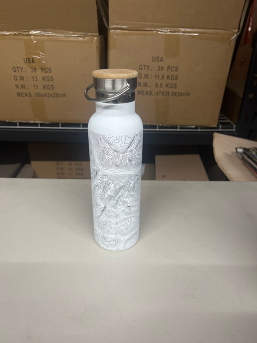 Grand Teton National Park 20oz Canteen Bottle in Matte White