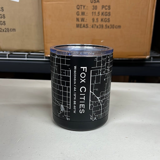 Fox Cities WI 10oz Cup in Black