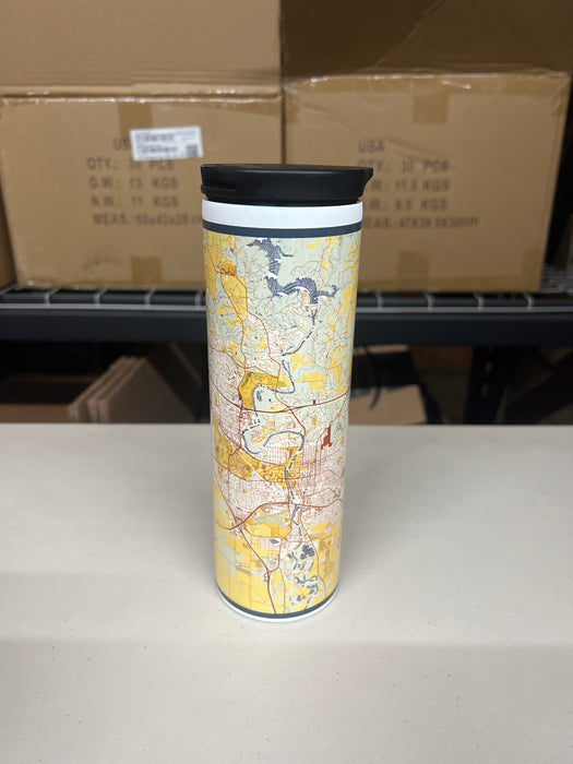 Iowa City IA 17oz Tumbler in Woodblock