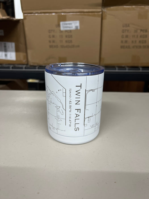 Twin Falls ID 10oz Cup in White