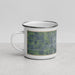 Left View Custom Aberdeen South Dakota Map Enamel Mug in Afternoon