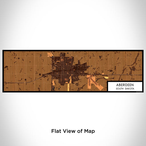 Flat View of Map Custom Aberdeen South Dakota Map Enamel Mug in Ember