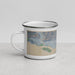 Left View Custom Aberdeen Washington Map Enamel Mug in Afternoon