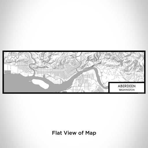 Flat View of Map Custom Aberdeen Washington Map Enamel Mug in Classic