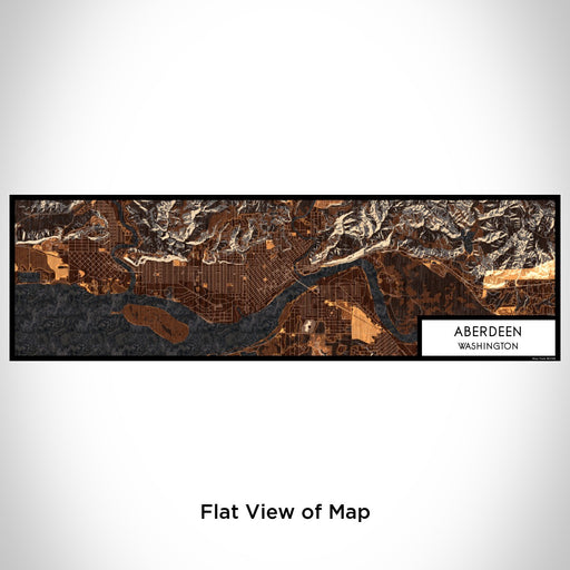 Flat View of Map Custom Aberdeen Washington Map Enamel Mug in Ember