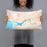 Person holding 20x12 Custom Aberdeen Washington Map Throw Pillow in Watercolor
