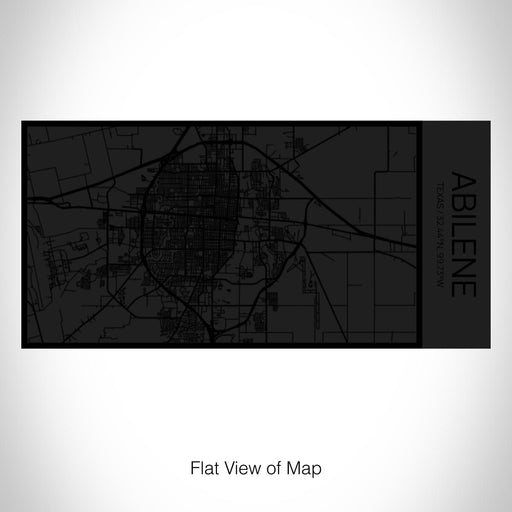 Rendered View of Abilene Texas Map on 17oz Stainless Steel Insulated Cola Bottle in Stainless in Matte Black