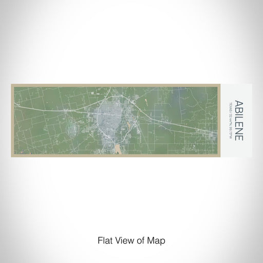 Rendered View of Abilene Texas Map on 10oz Stainless Steel Insulated Cup in Afternoon with Sliding Lid