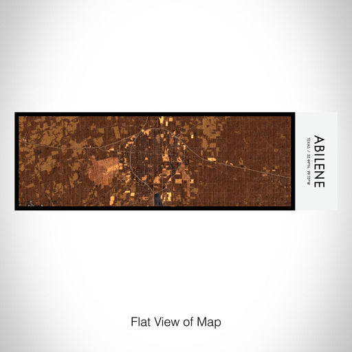 Rendered View of Abilene Texas Map on 10oz Stainless Steel Insulated Cup in Ember with Sliding Lid