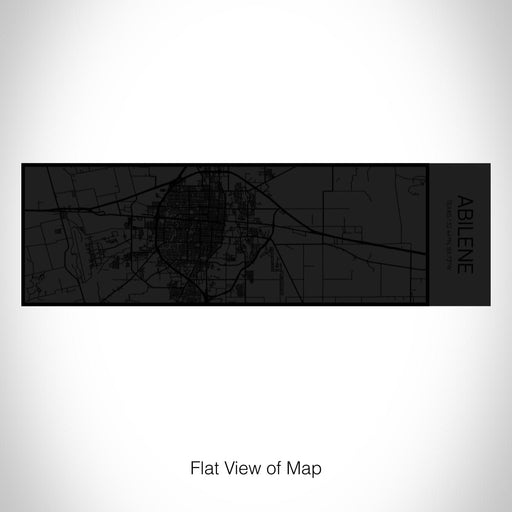 Rendered View of Abilene Texas Map on 10oz Stainless Steel Insulated Cup in Matte Black with Sliding Lid