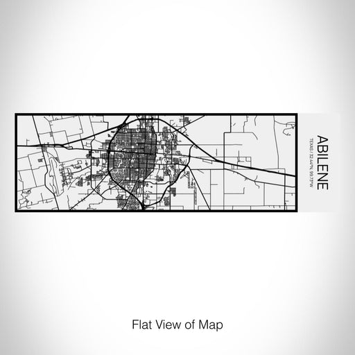 Rendered View of Abilene Texas Map on 10oz Stainless Steel Insulated Cup in Matte White with Sliding Lid