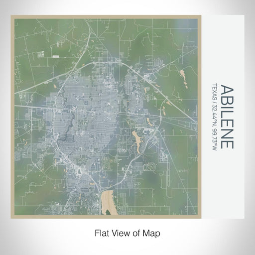 Rendered View of Abilene Texas Map on 17oz Stainless Steel Insulated Tumbler in Afternoon Map Style