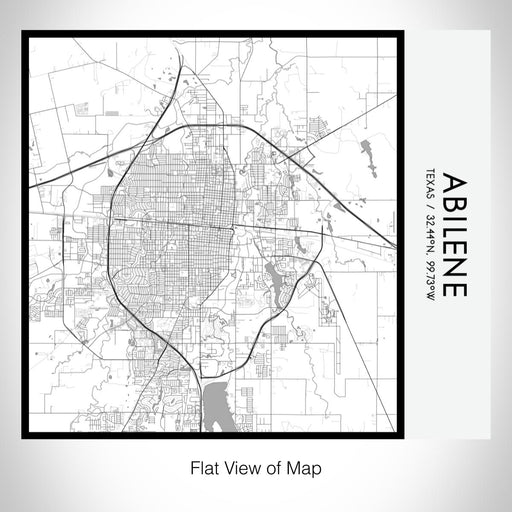 Rendered View of Abilene Texas Map on 17oz Stainless Steel Insulated Tumbler in Classic Map Style