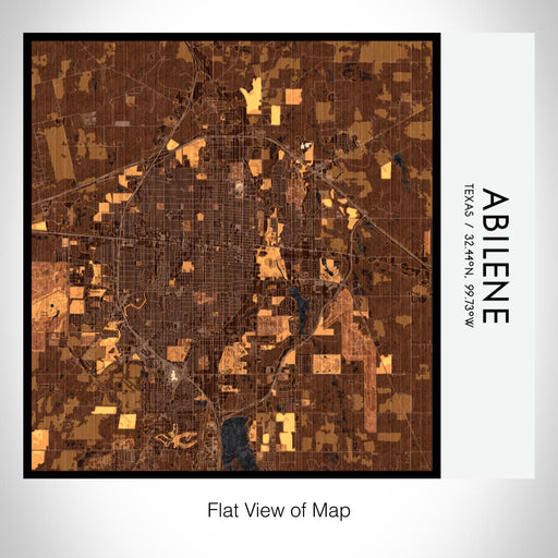 Rendered View of Abilene Texas Map on 17oz Stainless Steel Insulated Tumbler in Ember Map Style