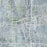 Addison Texas Map Print in Afternoon Style Zoomed In Close Up Showing Details