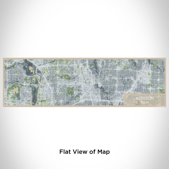 Flat View of Map Custom Addison Texas Map Enamel Mug in Afternoon