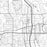 Addison Texas Map Print in Classic Style Zoomed In Close Up Showing Details