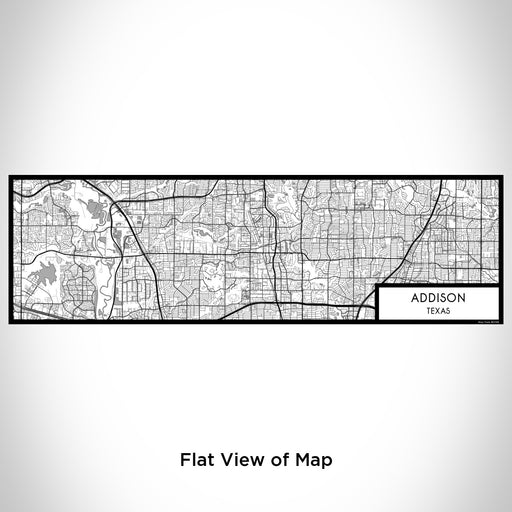 Flat View of Map Custom Addison Texas Map Enamel Mug in Classic