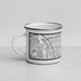 Left View Custom Addison Texas Map Enamel Mug in Classic