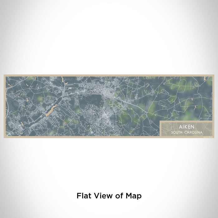 Flat View of Map Custom Aiken South Carolina Map Enamel Mug in Afternoon