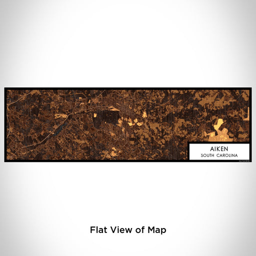 Flat View of Map Custom Aiken South Carolina Map Enamel Mug in Ember