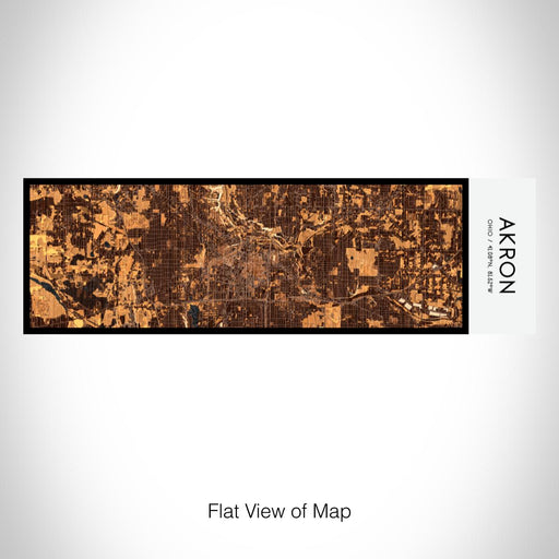 Rendered View of Akron Ohio Map on 10oz Stainless Steel Insulated Cup in Ember with Sliding Lid