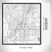 Rendered View of Akron Ohio Map on 17oz Stainless Steel Insulated Tumbler in Classic Map Style