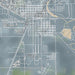 Alamosa Colorado Map Print in Afternoon Style Zoomed In Close Up Showing Details
