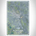 Alamosa Colorado Map Print Portrait Orientation in Afternoon Style With Shaded Background
