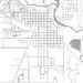 Alamosa Colorado Map Print in Classic Style Zoomed In Close Up Showing Details
