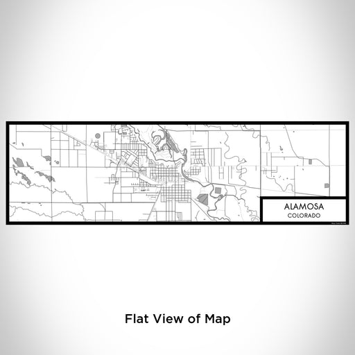 Flat View of Map Custom Alamosa Colorado Map Enamel Mug in Classic