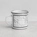 Left View Custom Alamosa Colorado Map Enamel Mug in Classic