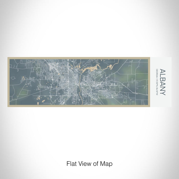 Rendered View of Albany Georgia Map on 10oz Stainless Steel Insulated Cup in Afternoon with Sliding Lid
