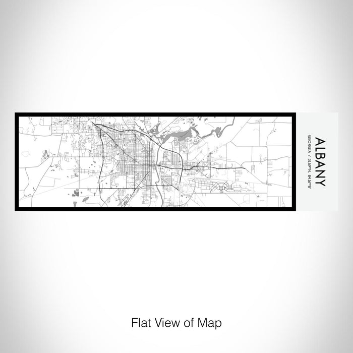 Rendered View of Albany Georgia Map on 10oz Stainless Steel Insulated Cup in Classic with Sliding Lid