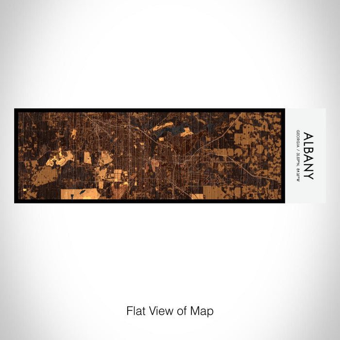 Rendered View of Albany Georgia Map on 10oz Stainless Steel Insulated Cup in Ember with Sliding Lid
