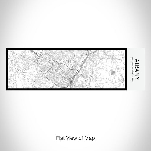 Rendered View of Albany New York Map on 10oz Stainless Steel Insulated Cup in Classic with Sliding Lid