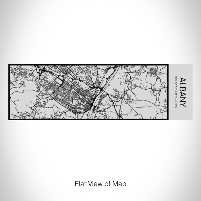 Rendered View of Albany New York Map on 10oz Stainless Steel Insulated Cup with Sipping Lid
