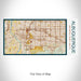 Rendered View of Albuquerque New Mexico Map on 17oz Stainless Steel Insulated Bottle with printed woodblock style map