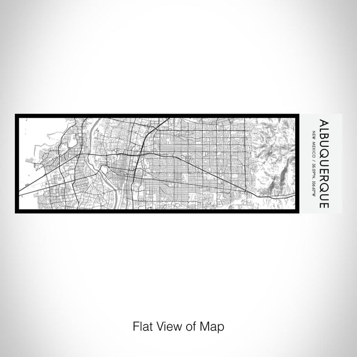 Rendered View of Albuquerque New Mexico Map on 10oz Stainless Steel Insulated Cup in Classic with Sliding Lid