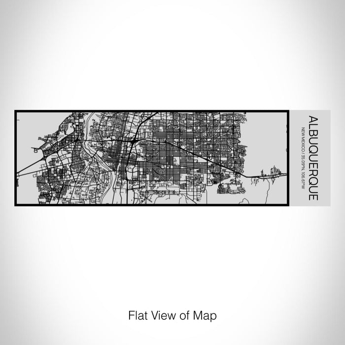 Rendered View of Albuquerque New Mexico Map on 10oz Stainless Steel Insulated Cup with Sipping Lid