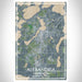 Alexandria Minnesota Map Print Portrait Orientation in Afternoon Style With Shaded Background