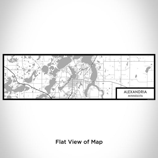 Flat View of Map Custom Alexandria Minnesota Map Enamel Mug in Classic