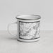 Left View Custom Alexandria Minnesota Map Enamel Mug in Classic