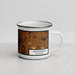 Right View Custom Alexandria Minnesota Map Enamel Mug in Ember