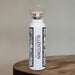 Allentown Pennsylvania Custom City Map Inscription Coordinates on 20oz Stainless Steel Insulated Bottle with Bamboo Top in Matte White with printed Tactile Lines Map in Black
