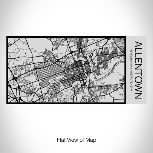 Rendered View of Allentown Pennsylvania Map on 17oz Stainless Steel Insulated Cola Bottle in Stainless