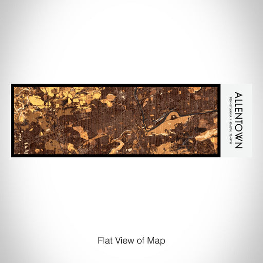 Rendered View of Allentown Pennsylvania Map on 10oz Stainless Steel Insulated Cup in Ember with Sliding Lid