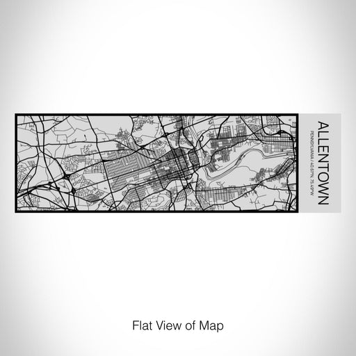 Rendered View of Allentown Pennsylvania Map on 10oz Stainless Steel Insulated Cup with Sipping Lid