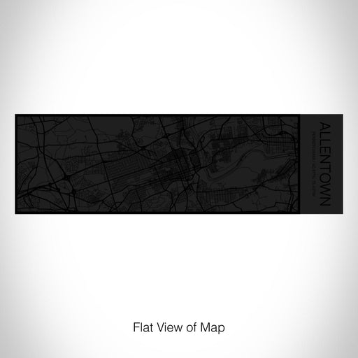 Rendered View of Allentown Pennsylvania Map on 10oz Stainless Steel Insulated Cup in Matte Black with Sliding Lid